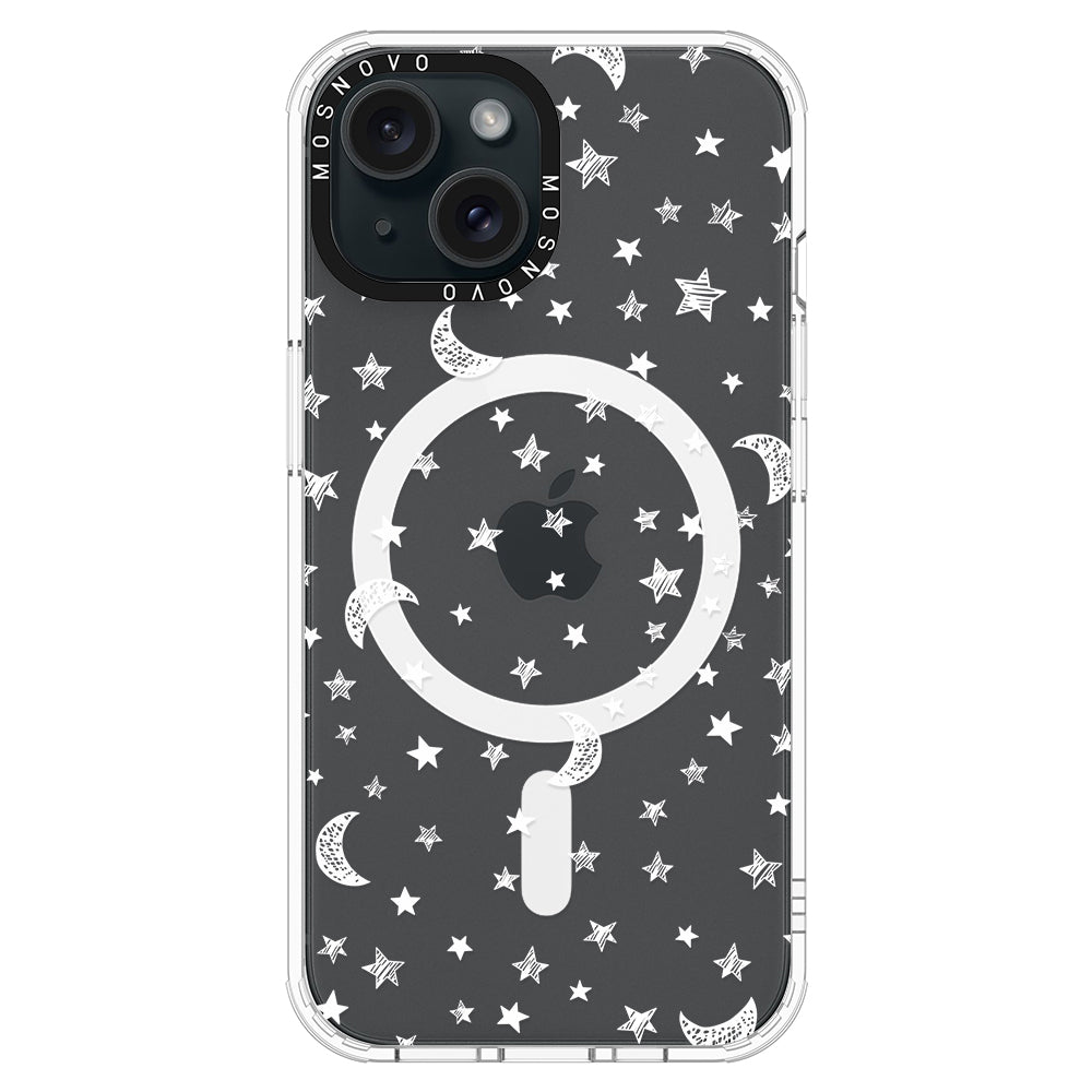 Night Moon Sky Phone Case - iPhone 15 Case - MOSNOVO