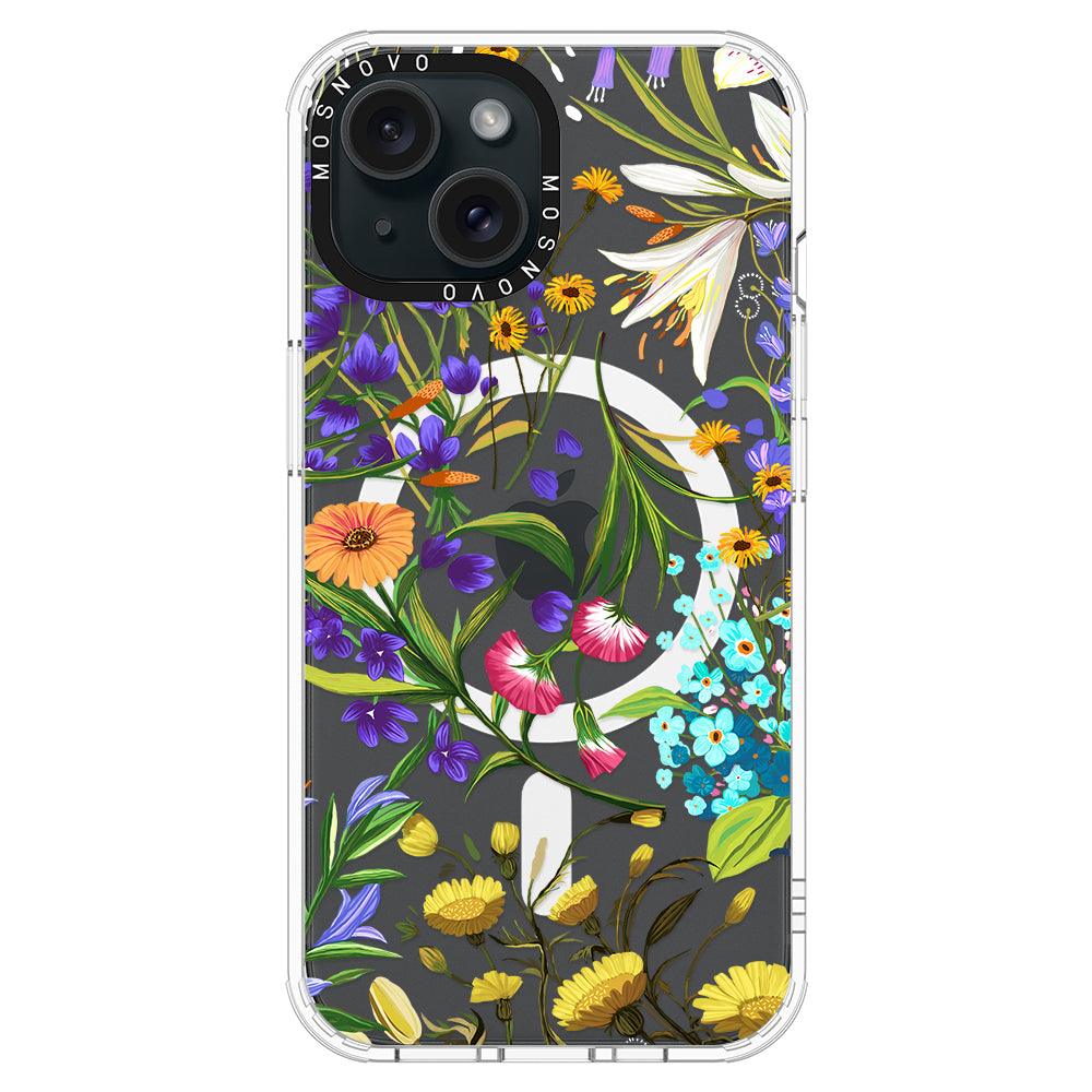 Summer Flower Holidays Phone Case - iPhone 15 Plus Case - MOSNOVO