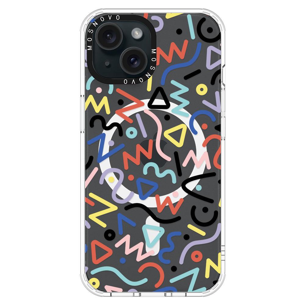 Doodle Art Phone Case - iPhone 15 Case - MOSNOVO