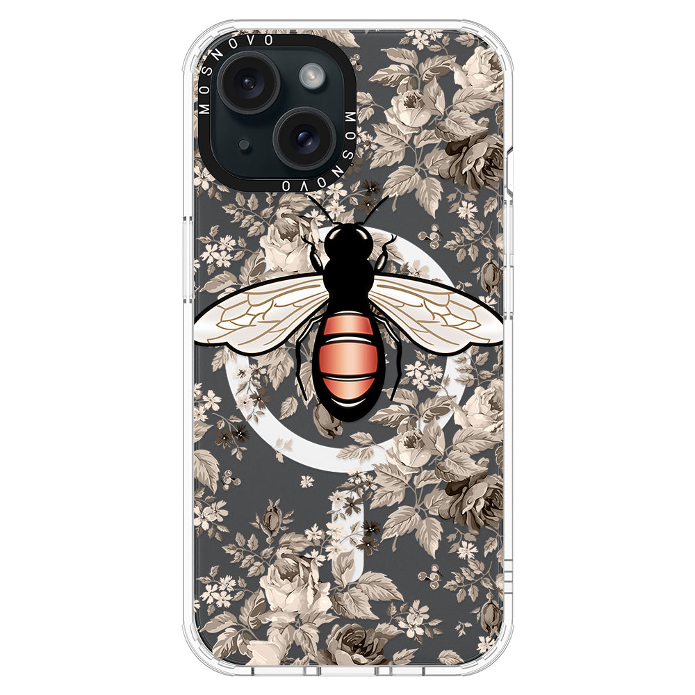 Vintage Bee Phone Case - iPhone 15 Case - MOSNOVO