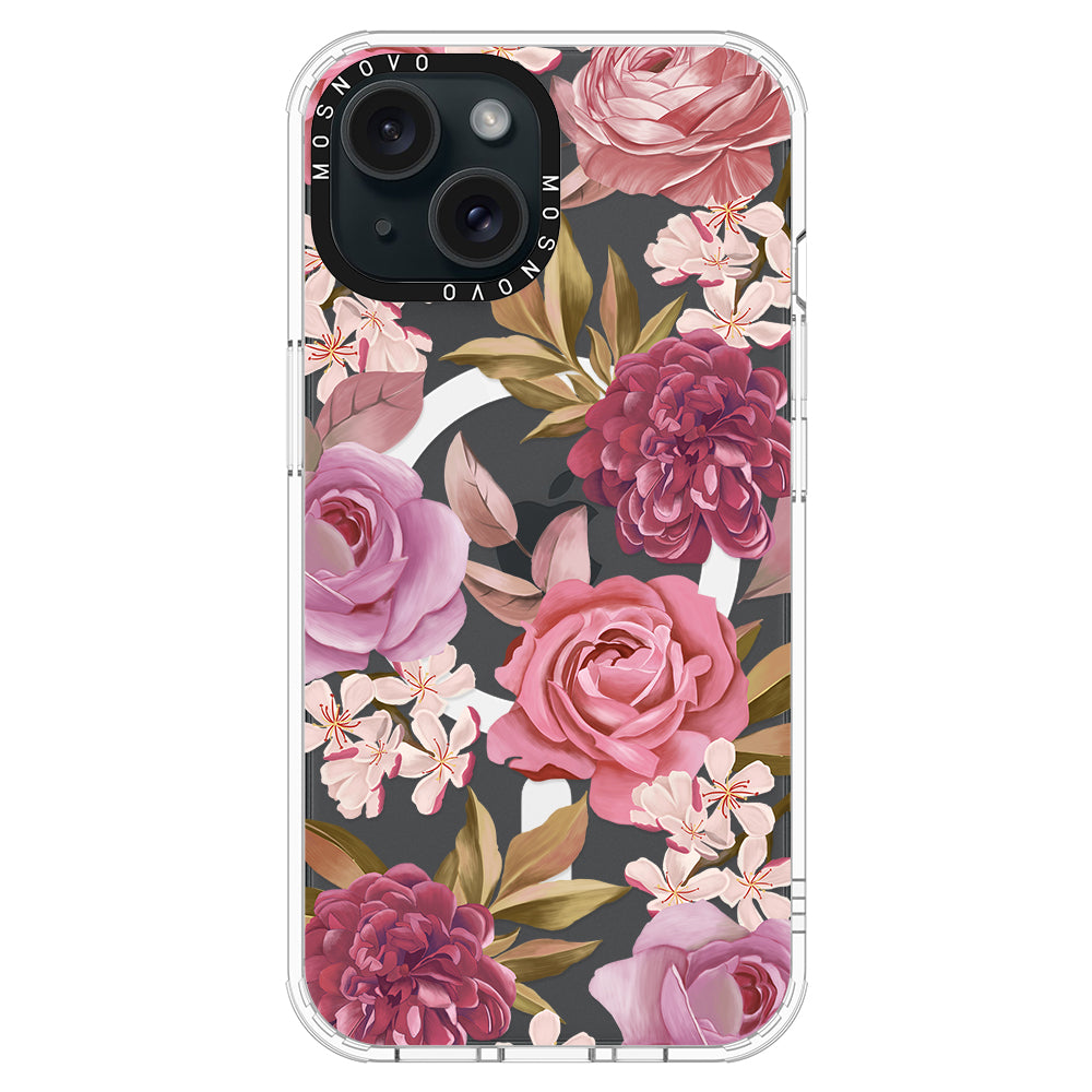 Blossom Flowe Floral Phone Case - iPhone 15 Case - MOSNOVO