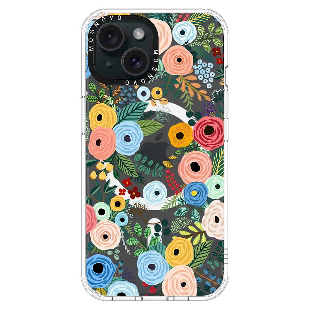 Pastel Perfection Flower Phone Case - iPhone 15 Plus Case - MOSNOVO