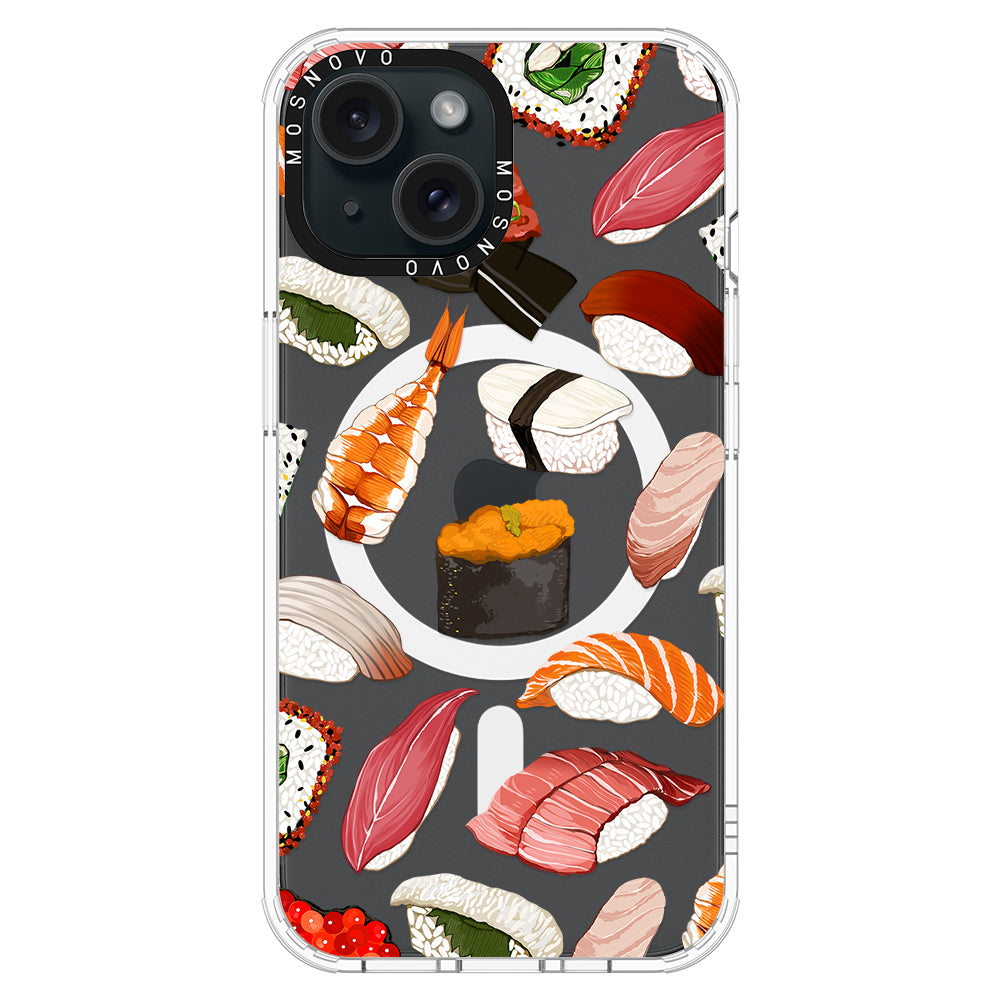 Mixed Sushi Phone Case - iPhone 15 Case - MOSNOVO