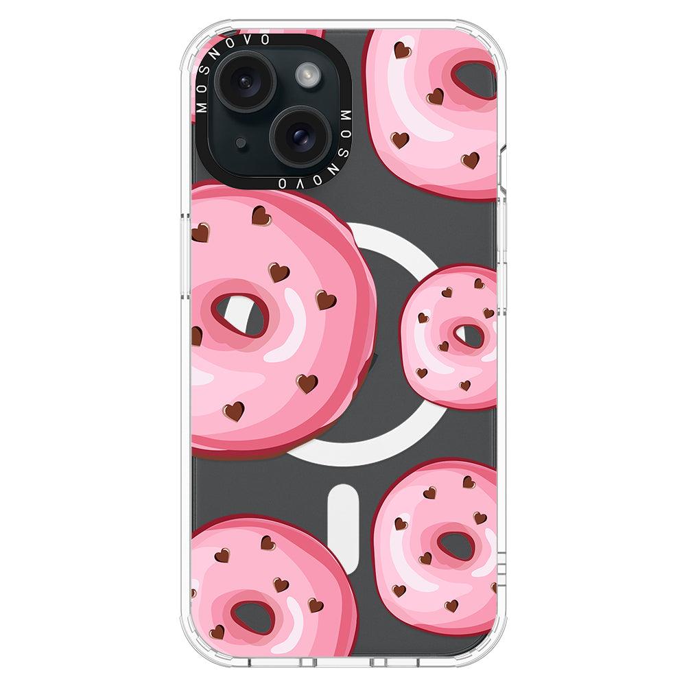 Pink Donuts Phone Case - iPhone 15 Plus Case - MOSNOVO