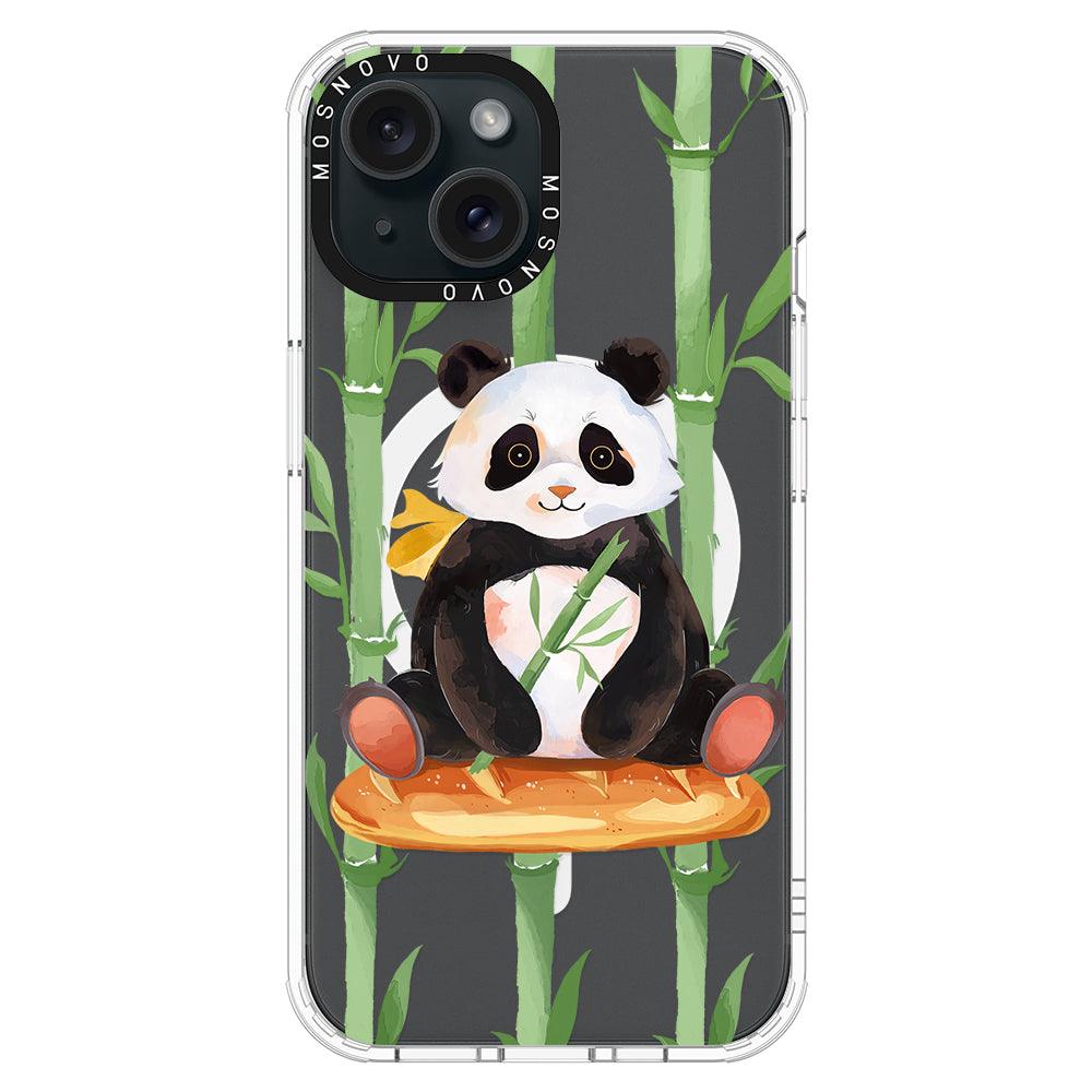 Bamboo Panda Phone Case - iPhone 15 Case - MOSNOVO