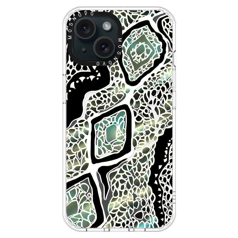 Jade Snake Phone Case - iPhone 15 Case - MOSNOVO