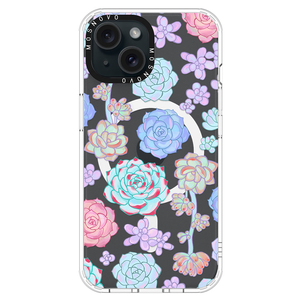 Succulents Phone Case - iPhone 15 Plus Case - MOSNOVO