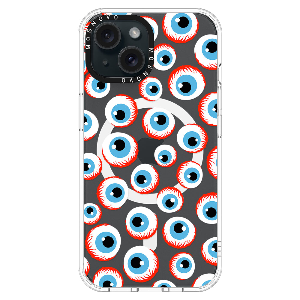 Scary Eyeball Phone Case - iPhone 15 Case - MOSNOVO