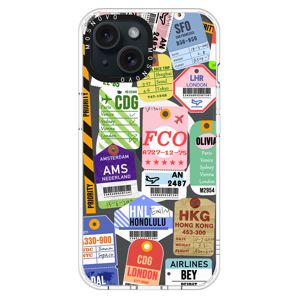 Ticket Label Phone Case - iPhone 15 Case - MOSNOVO