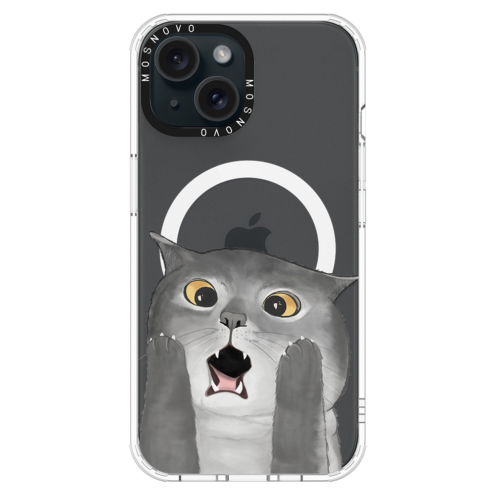 OMG Cat Phone Case - iPhone 15 Plus Case - MOSNOVO