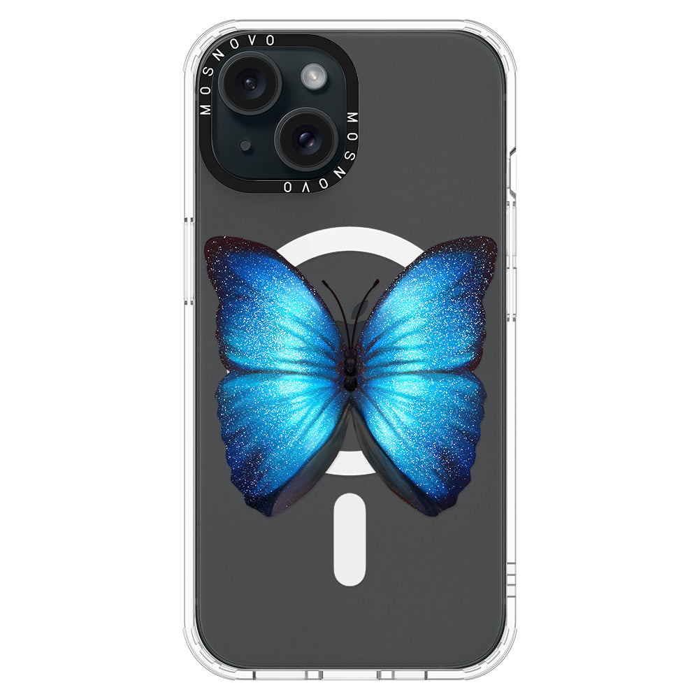 Shimmering Butterfly Phone Case - iPhone 15 Plus Case - MOSNOVO