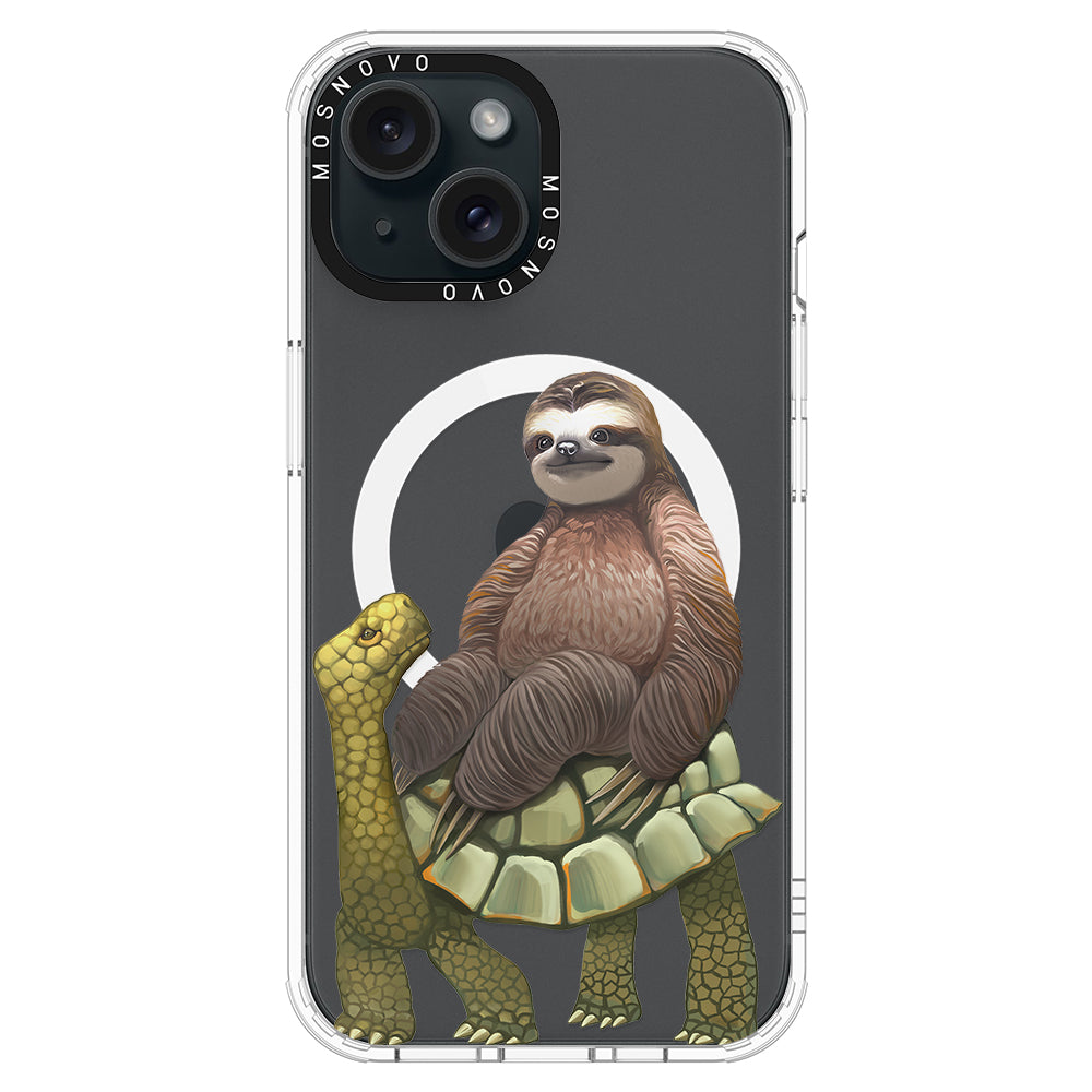 Sloth Turtle Phone Case - iPhone 15 Case - MOSNOVO