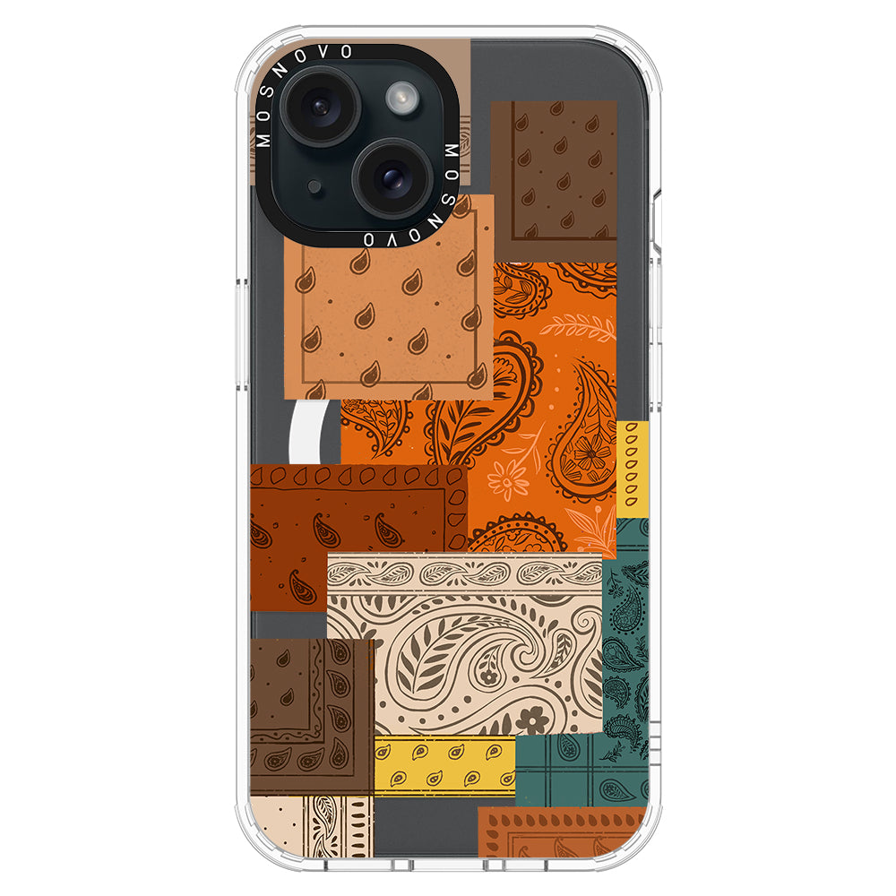 Vintage Paisley Phone Case - iPhone 15 Plus Case - MOSNOVO