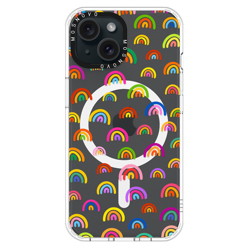 Cute Rainbow Phone Case - iPhone 15 Case - MOSNOVO