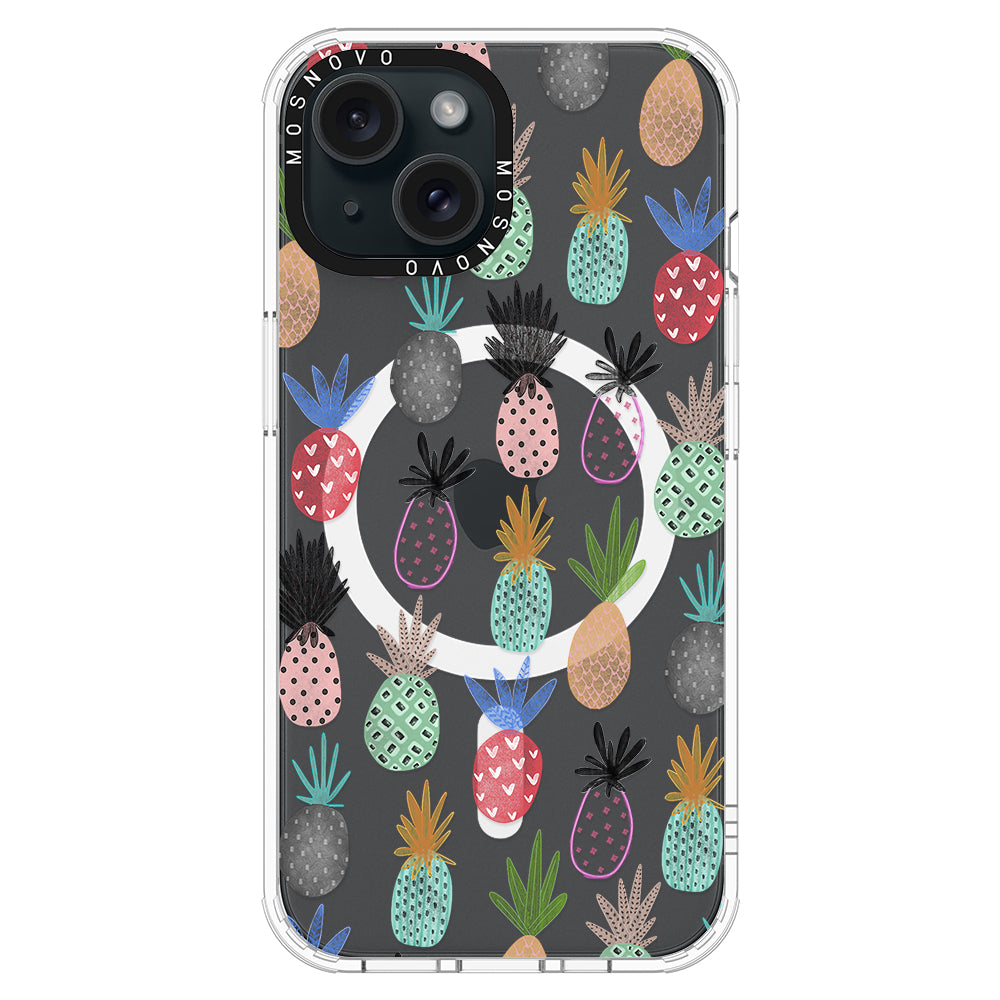 Cute Pineapple Phone Case - iPhone 15 Plus Case - MOSNOVO