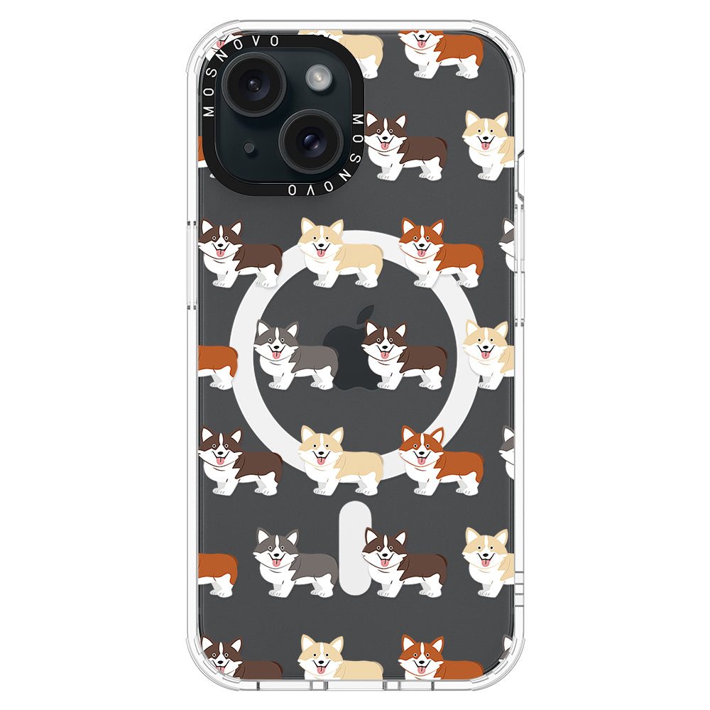 Cute Corgi Phone Case - iPhone 15 Case - MOSNOVO