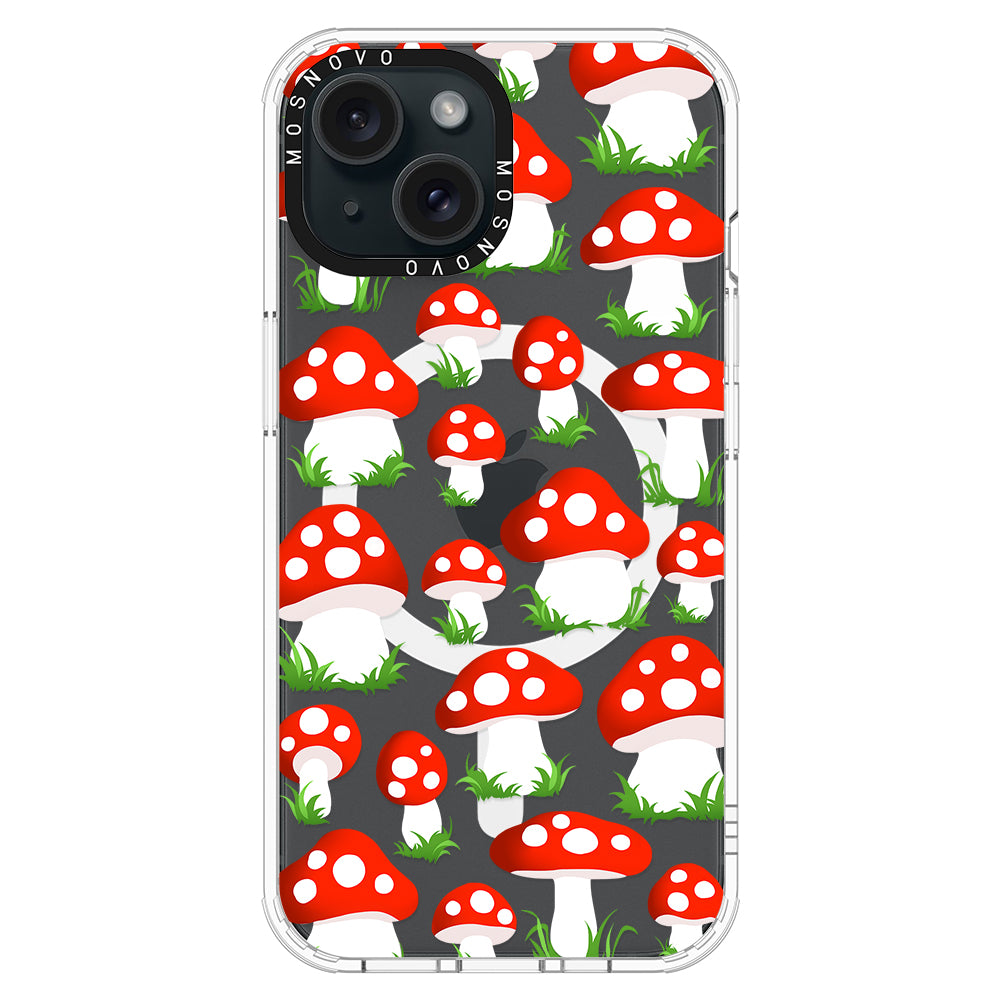 Cute Mushroom Phone Case - iPhone 15 Case - MOSNOVO