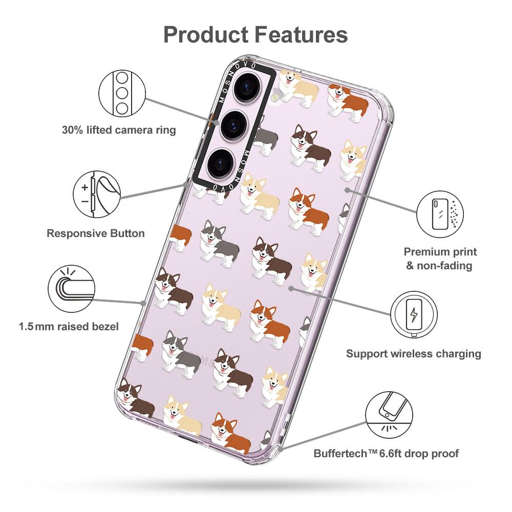 Adorable Corgi Phone Case - Samsung Galaxy S23 Case - MOSNOVO