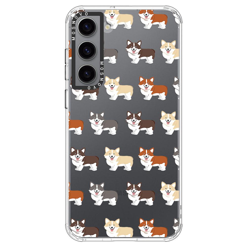 Adorable Corgi Phone Case - Samsung Galaxy S23 Case - MOSNOVO