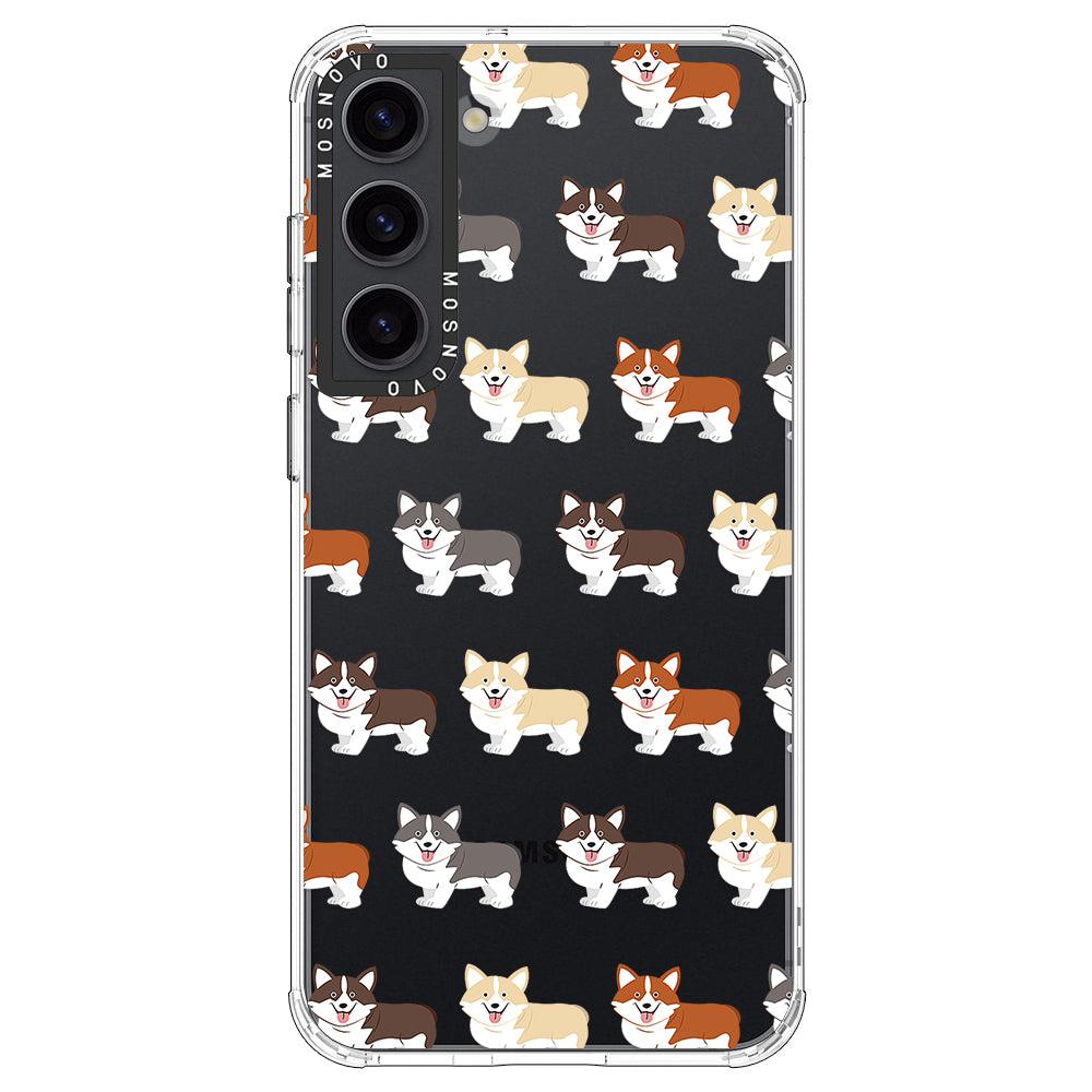 Adorable Corgi Phone Case - Samsung Galaxy S23 Case - MOSNOVO