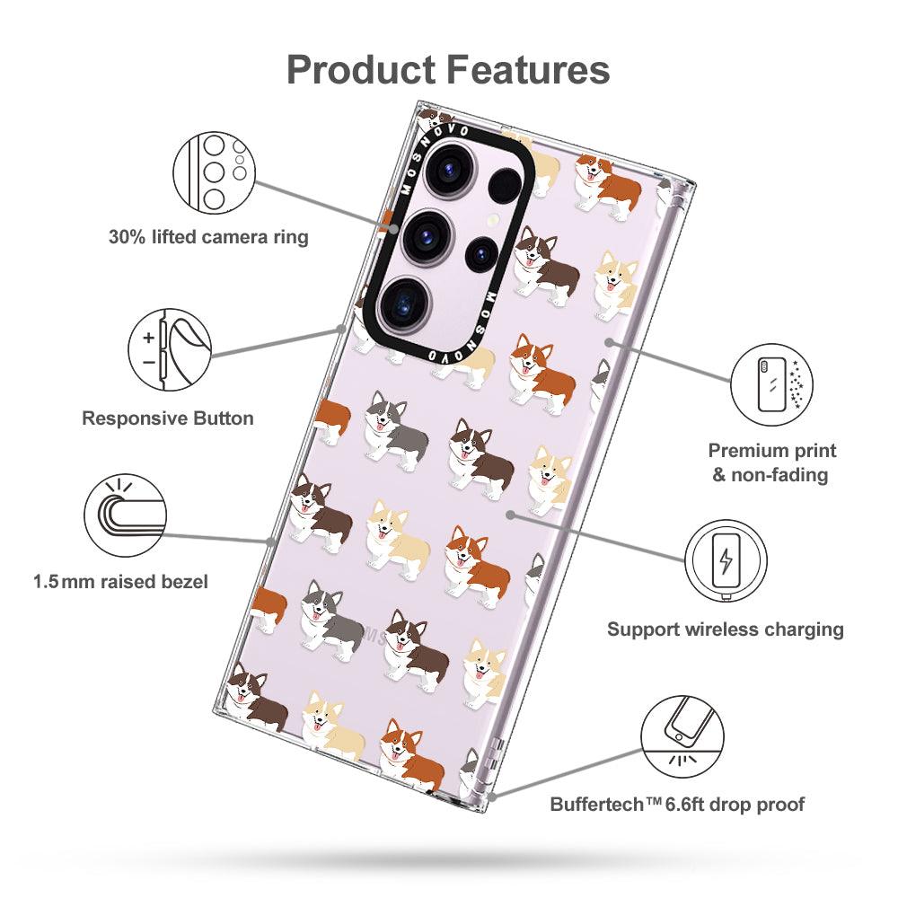 Adorable Corgi Phone Case - Samsung Galaxy S23 Ultra Case - MOSNOVO