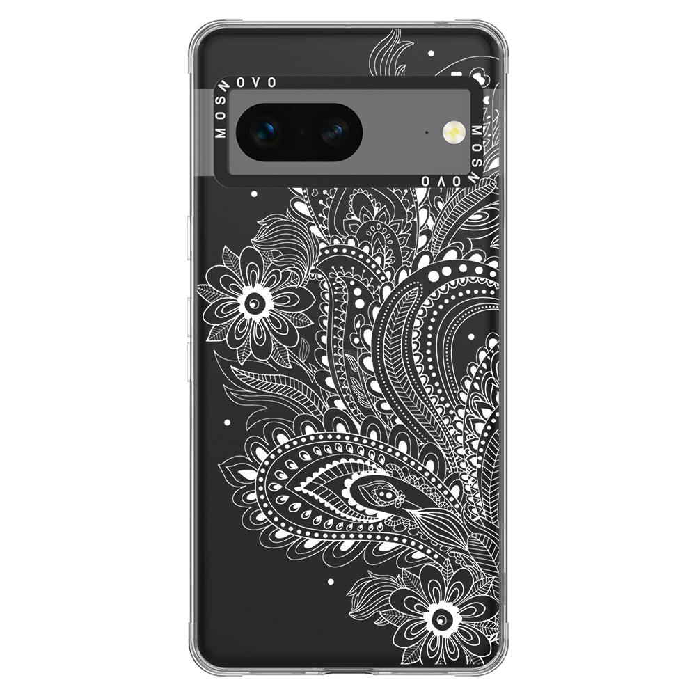 Aesthetic Flower Henna Phone Case - Google Pixel 7 Case - MOSNOVO