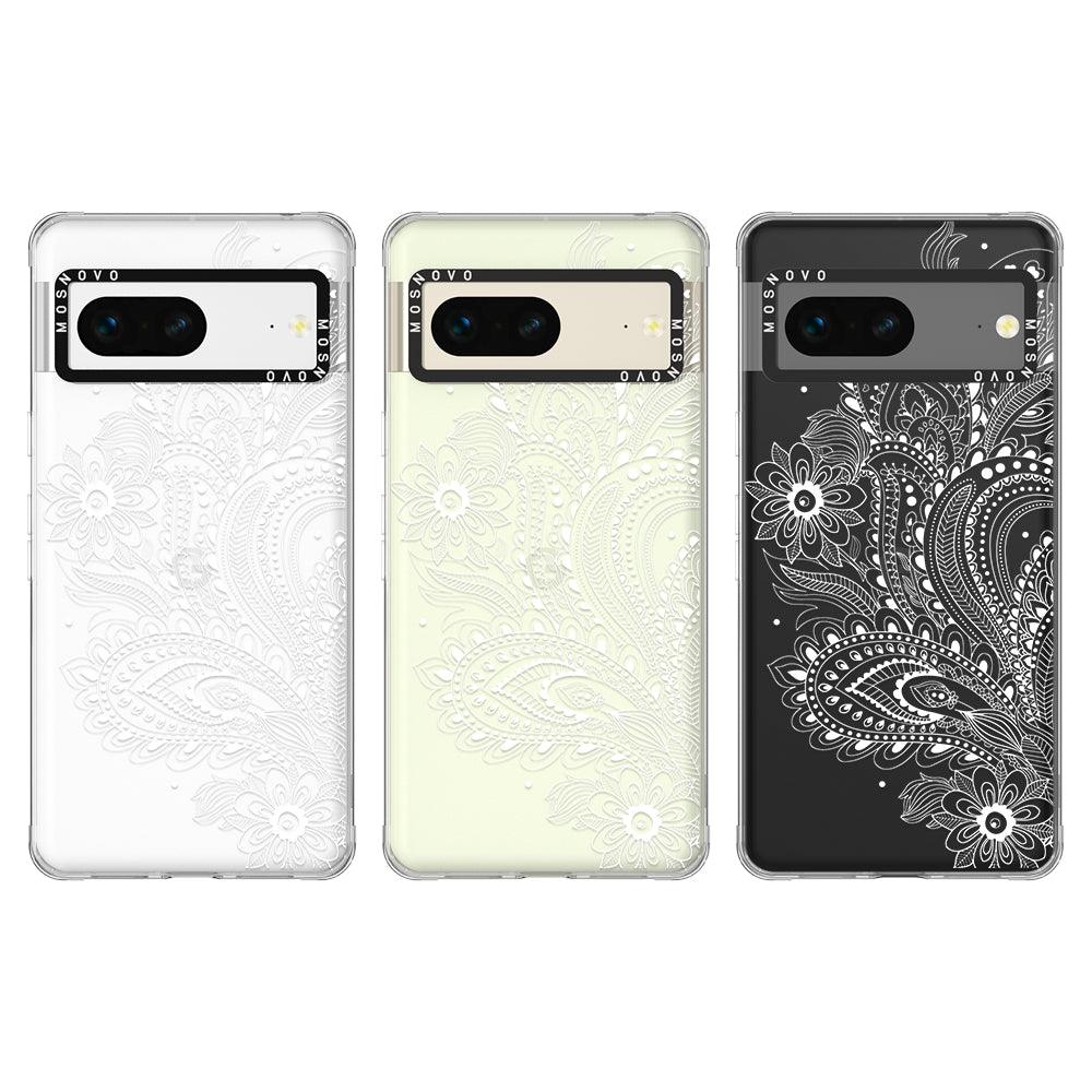 Aesthetic Flower Henna Phone Case - Google Pixel 7 Case - MOSNOVO