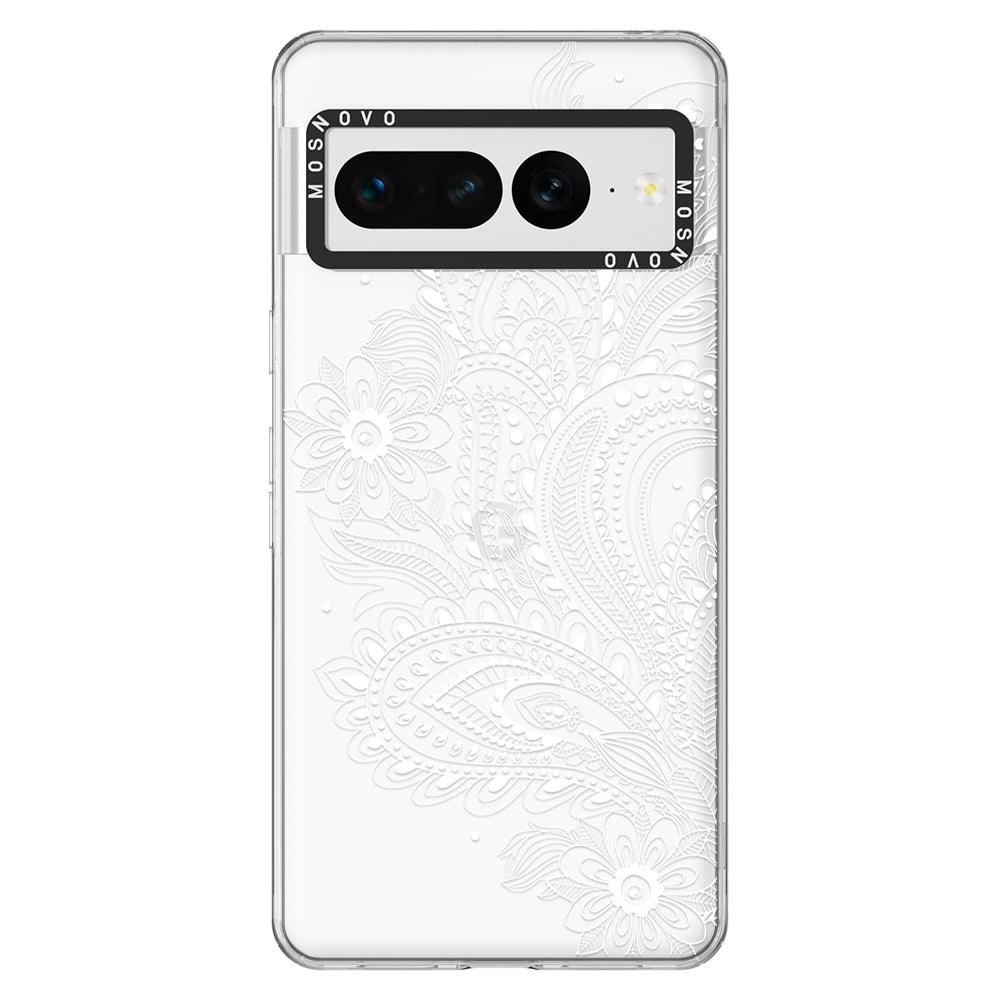 Aesthetic Flower Henna Phone Case - Google Pixel 7 Pro Case - MOSNOVO