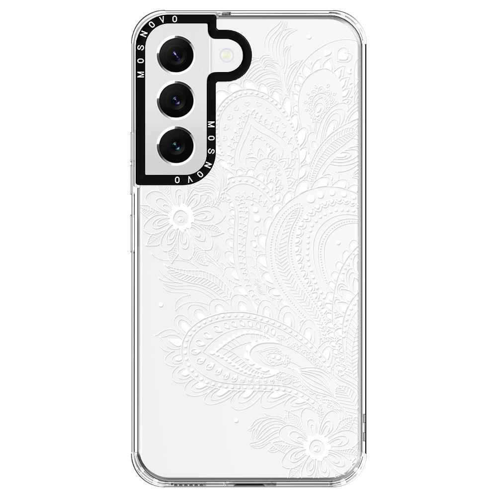 Aesthetic Flower Henna Phone Case - Samsung Galaxy S22 Plus Case - MOSNOVO