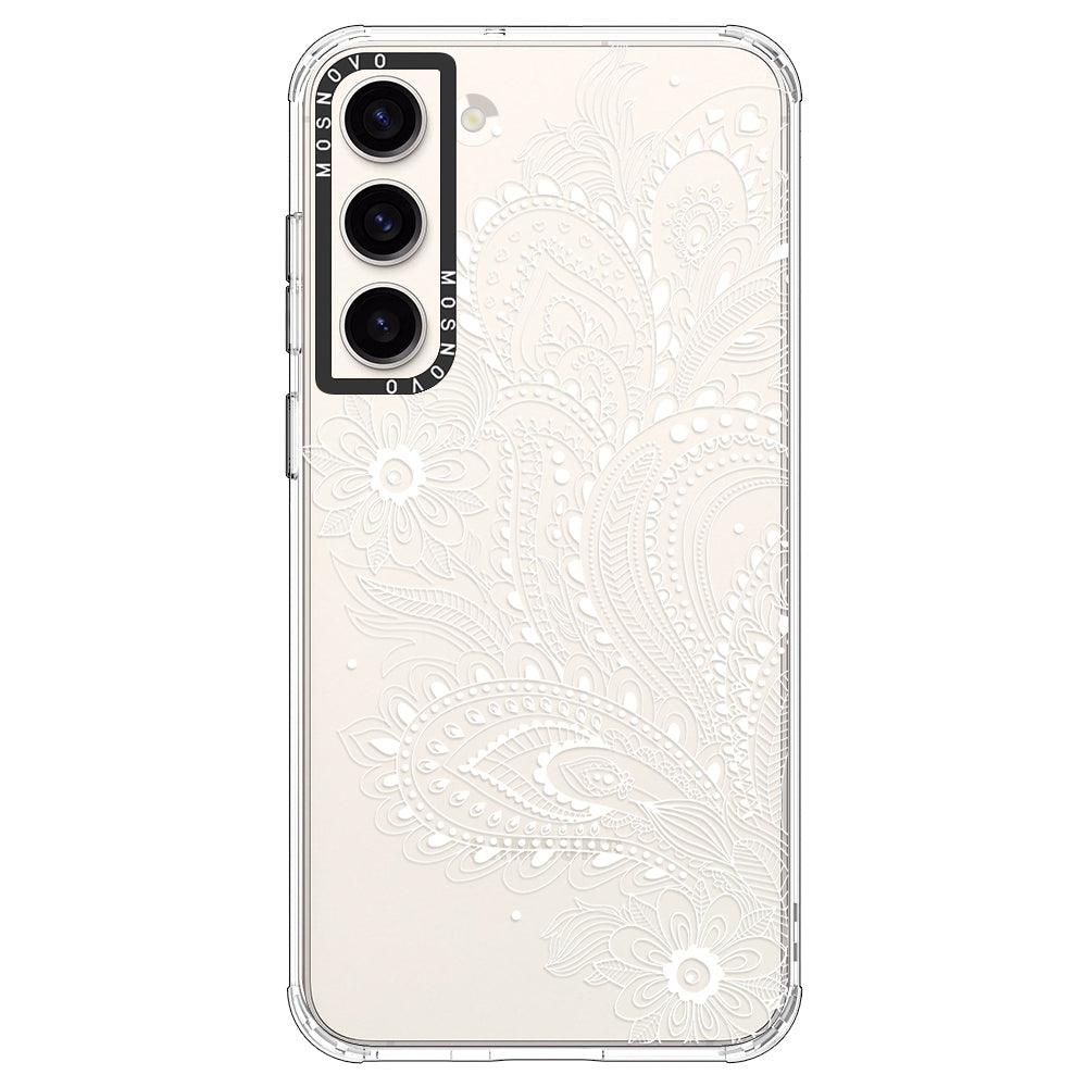 Aesthetic Flower Henna Phone Case - Samsung Galaxy S23 Case - MOSNOVO