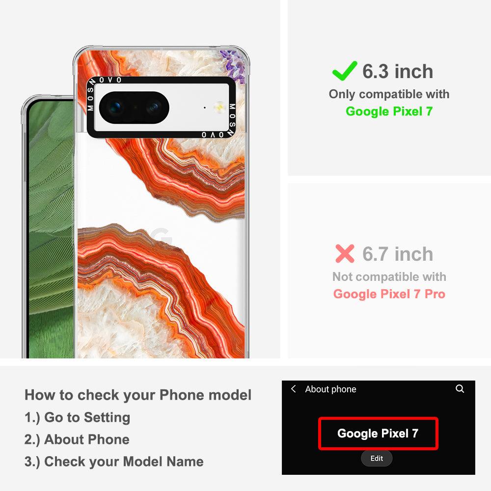 Agate Red Phone Case - Google Pixel 7 Case - MOSNOVO