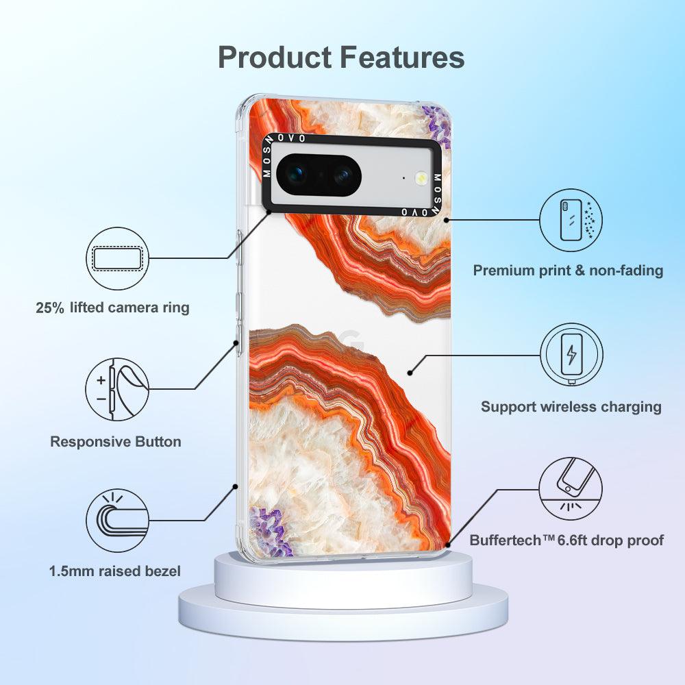 Agate Red Phone Case - Google Pixel 7 Case - MOSNOVO