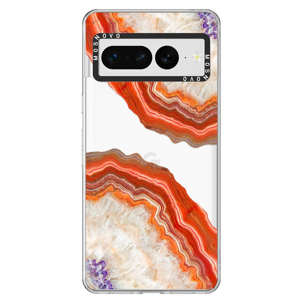 Agate Red Phone Case - Google Pixel 7 Pro Case - MOSNOVO