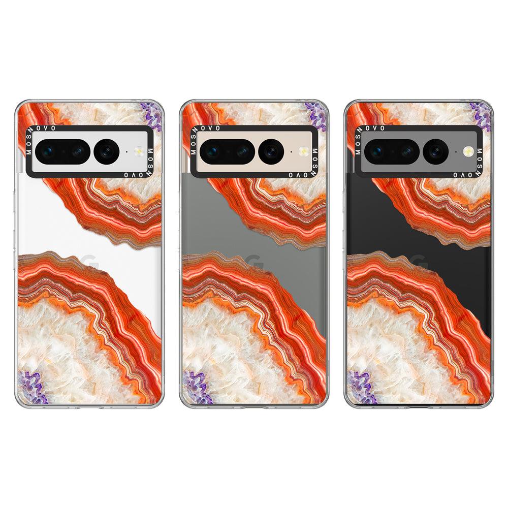 Agate Red Phone Case - Google Pixel 7 Pro Case - MOSNOVO