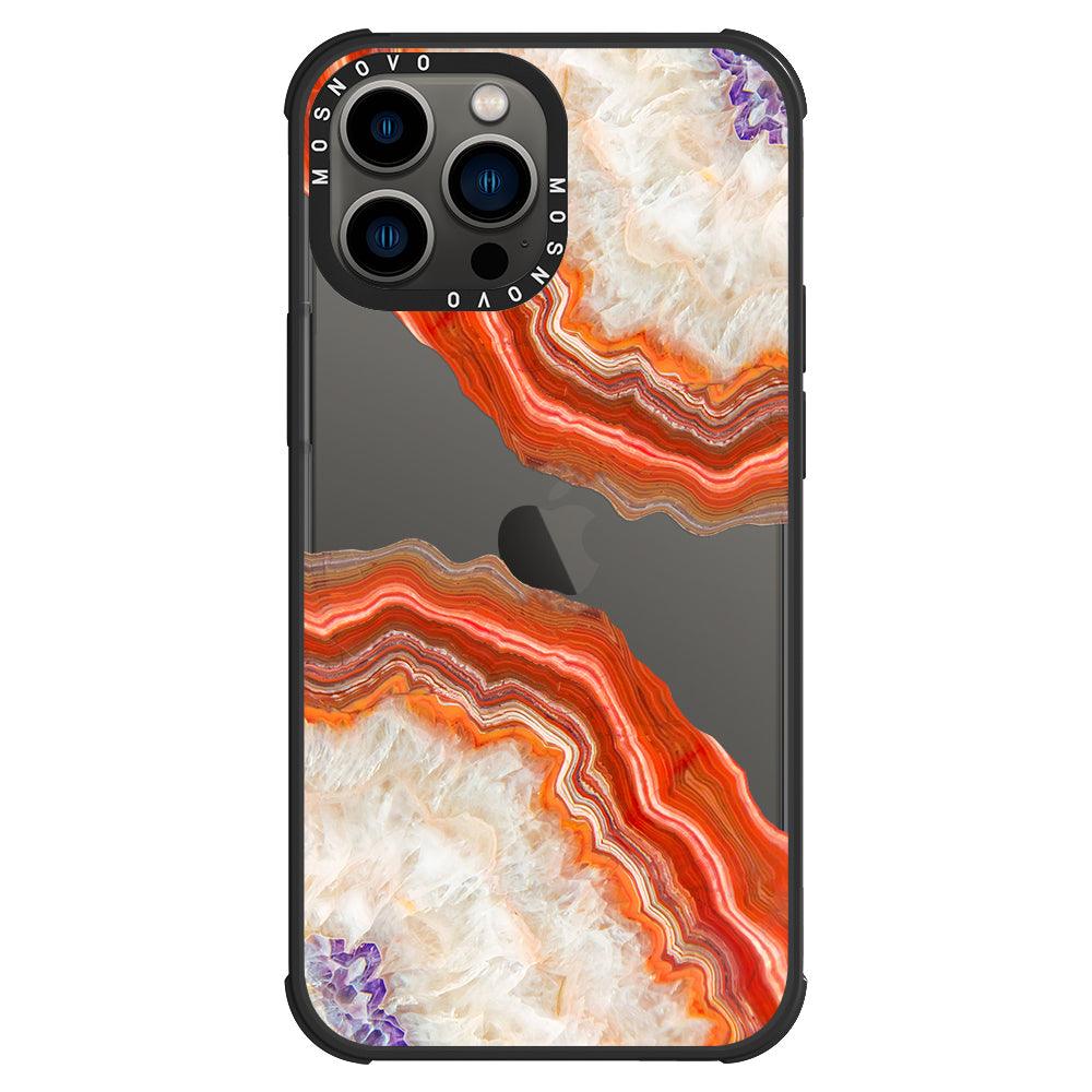 Agate Red Phone Case - iPhone 13 Pro Max Case - MOSNOVO