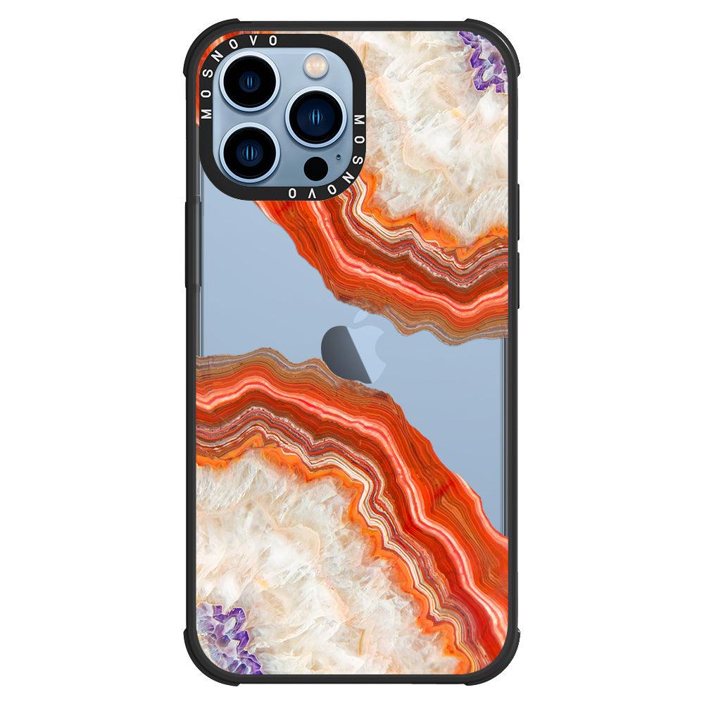 Agate Red Phone Case - iPhone 13 Pro Max Case - MOSNOVO