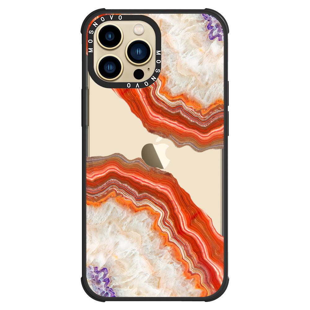 Agate Red Phone Case - iPhone 13 Pro Max Case - MOSNOVO