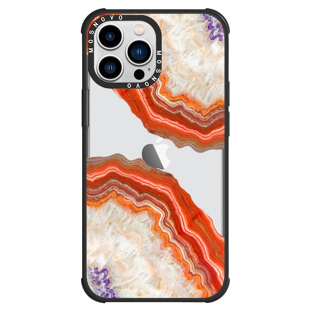 Agate Red Phone Case - iPhone 13 Pro Max Case - MOSNOVO