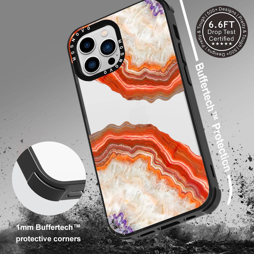 Agate Red Phone Case - iPhone 13 Pro Max Case - MOSNOVO