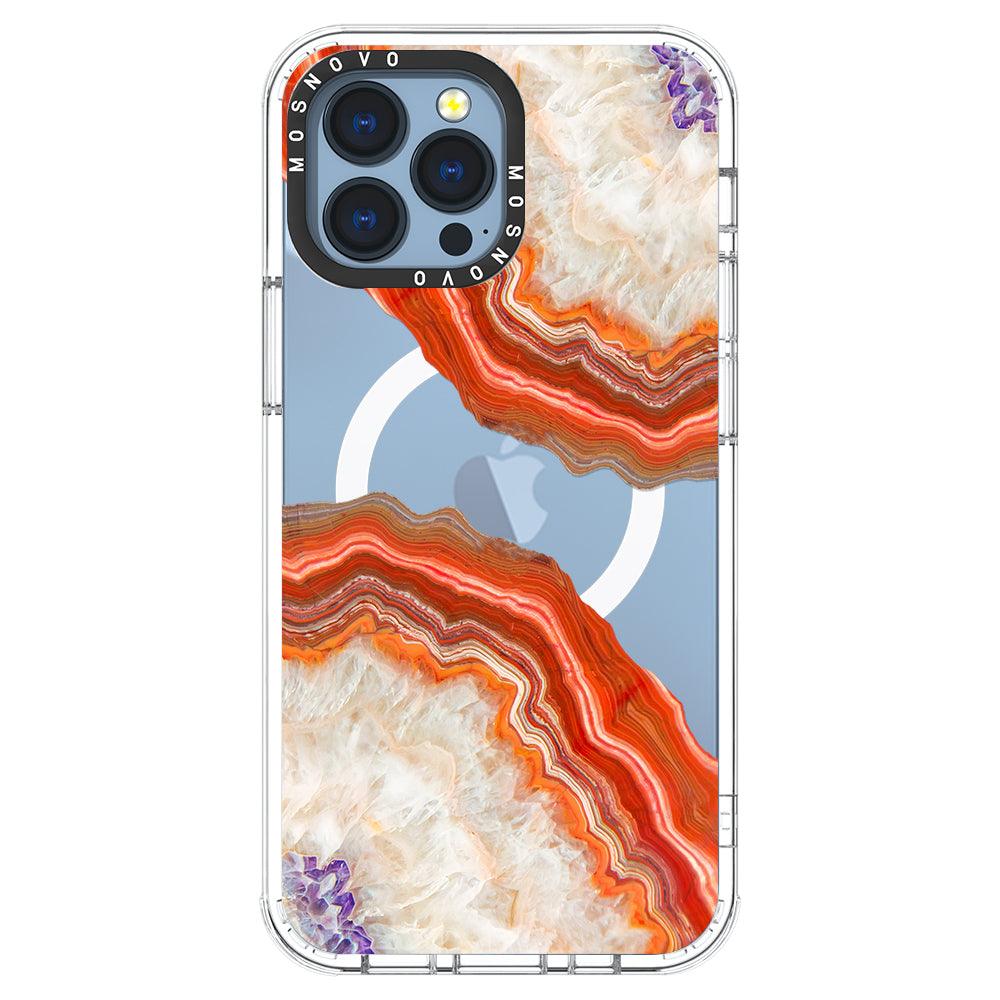 Agate Red Phone Case - iPhone 13 Pro Max Case - MOSNOVO