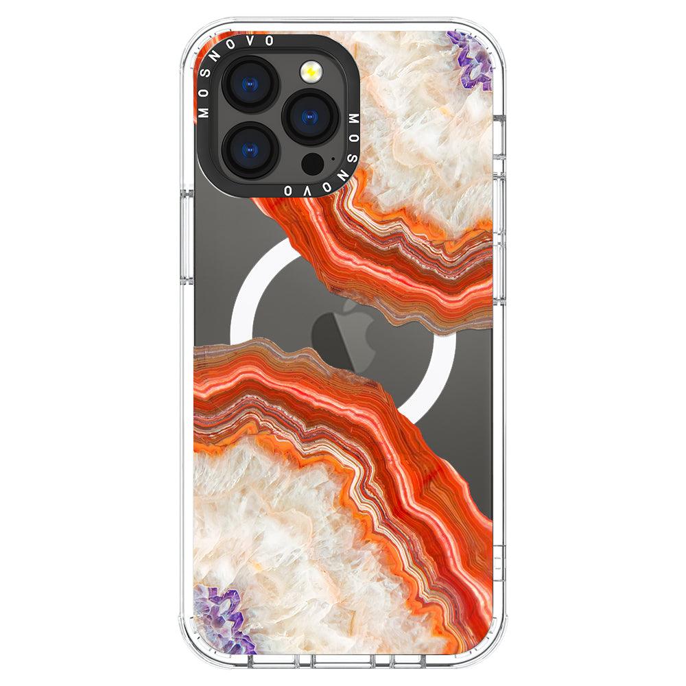 Agate Red Phone Case - iPhone 13 Pro Max Case - MOSNOVO