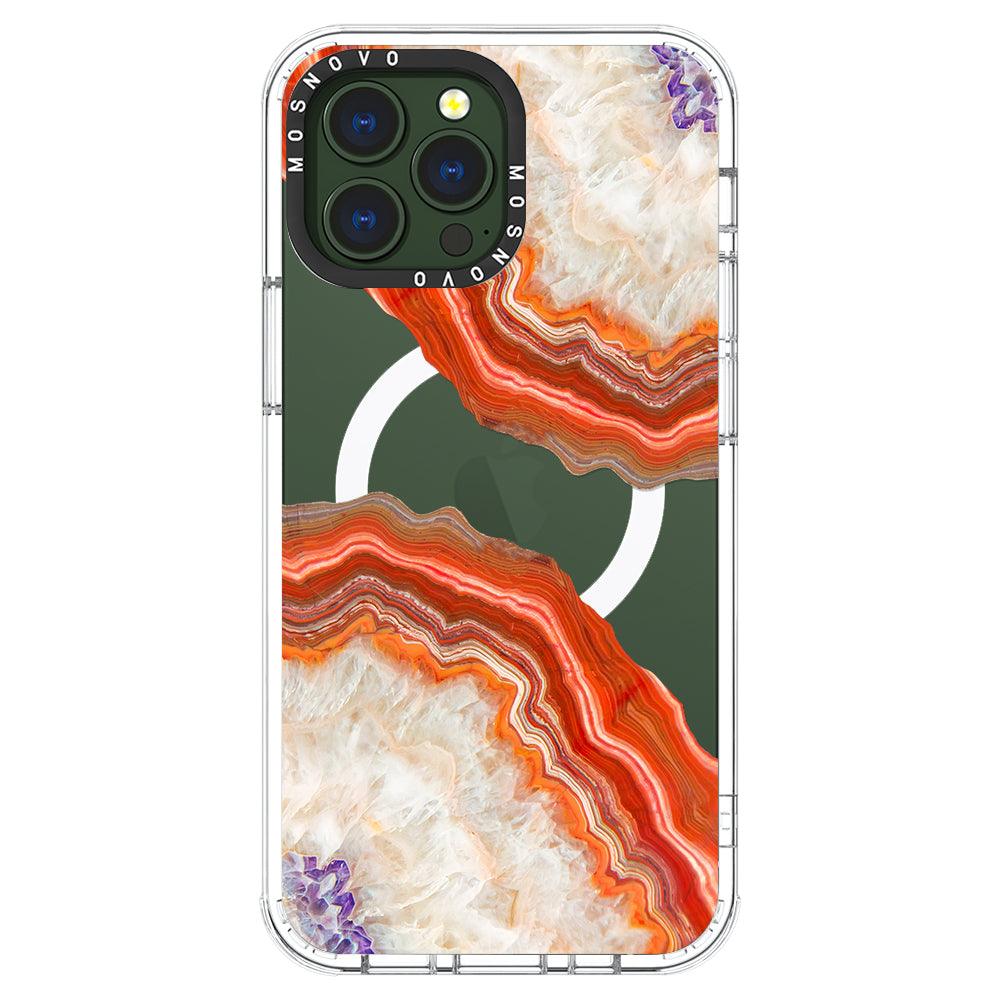 Agate Red Phone Case - iPhone 13 Pro Max Case - MOSNOVO