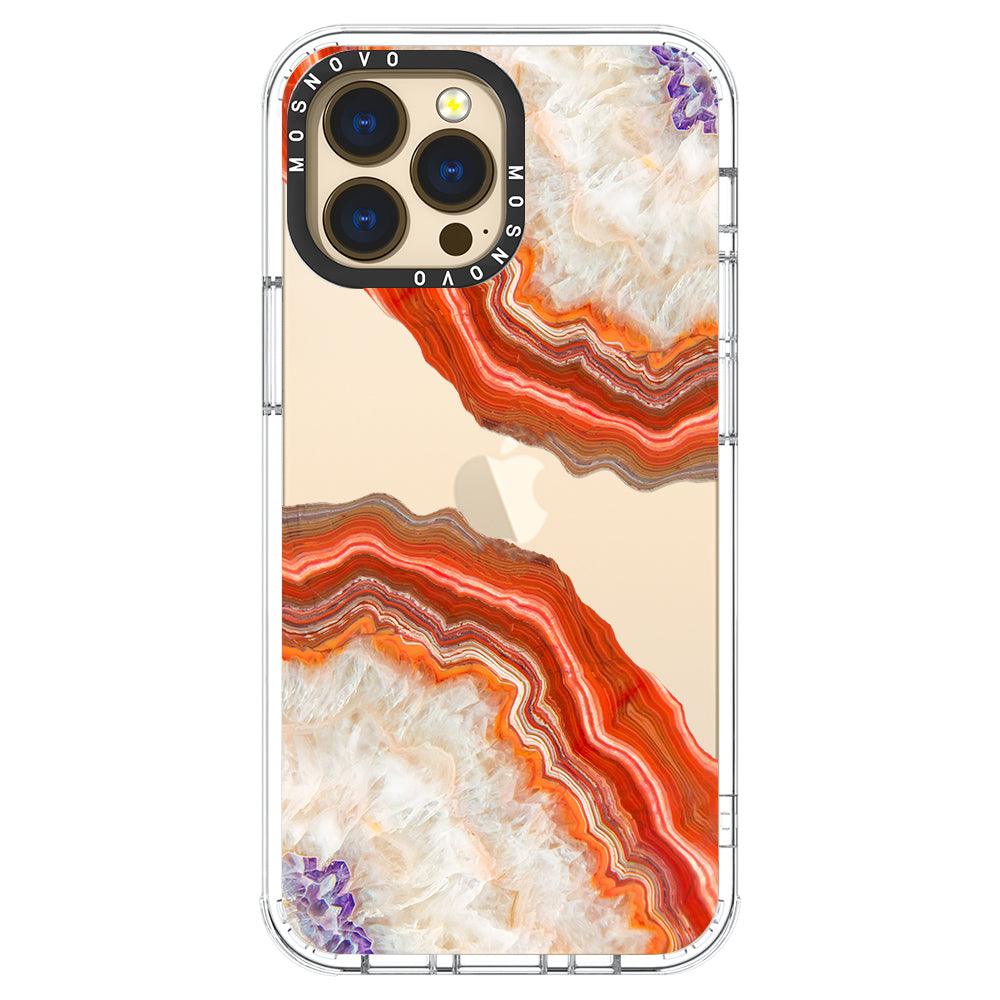 Agate Red Phone Case - iPhone 13 Pro Max Case - MOSNOVO