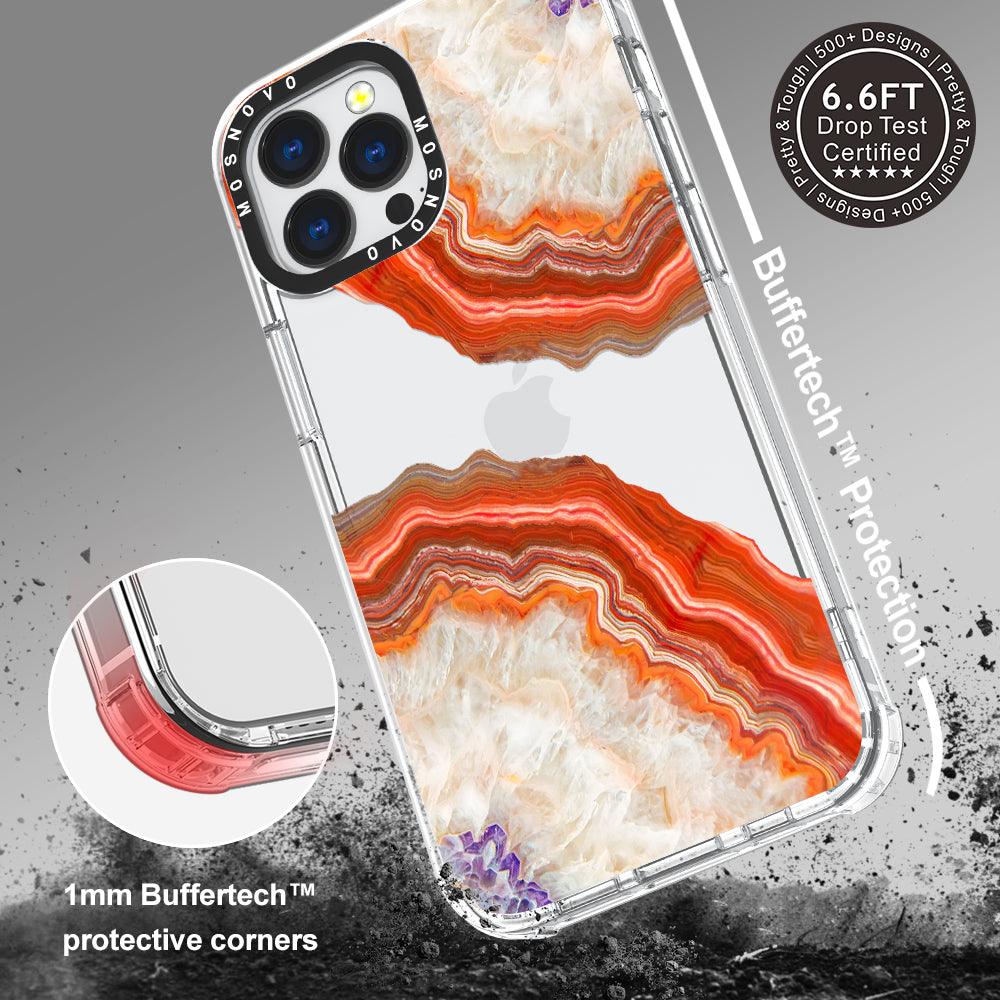 Agate Red Phone Case - iPhone 13 Pro Max Case - MOSNOVO