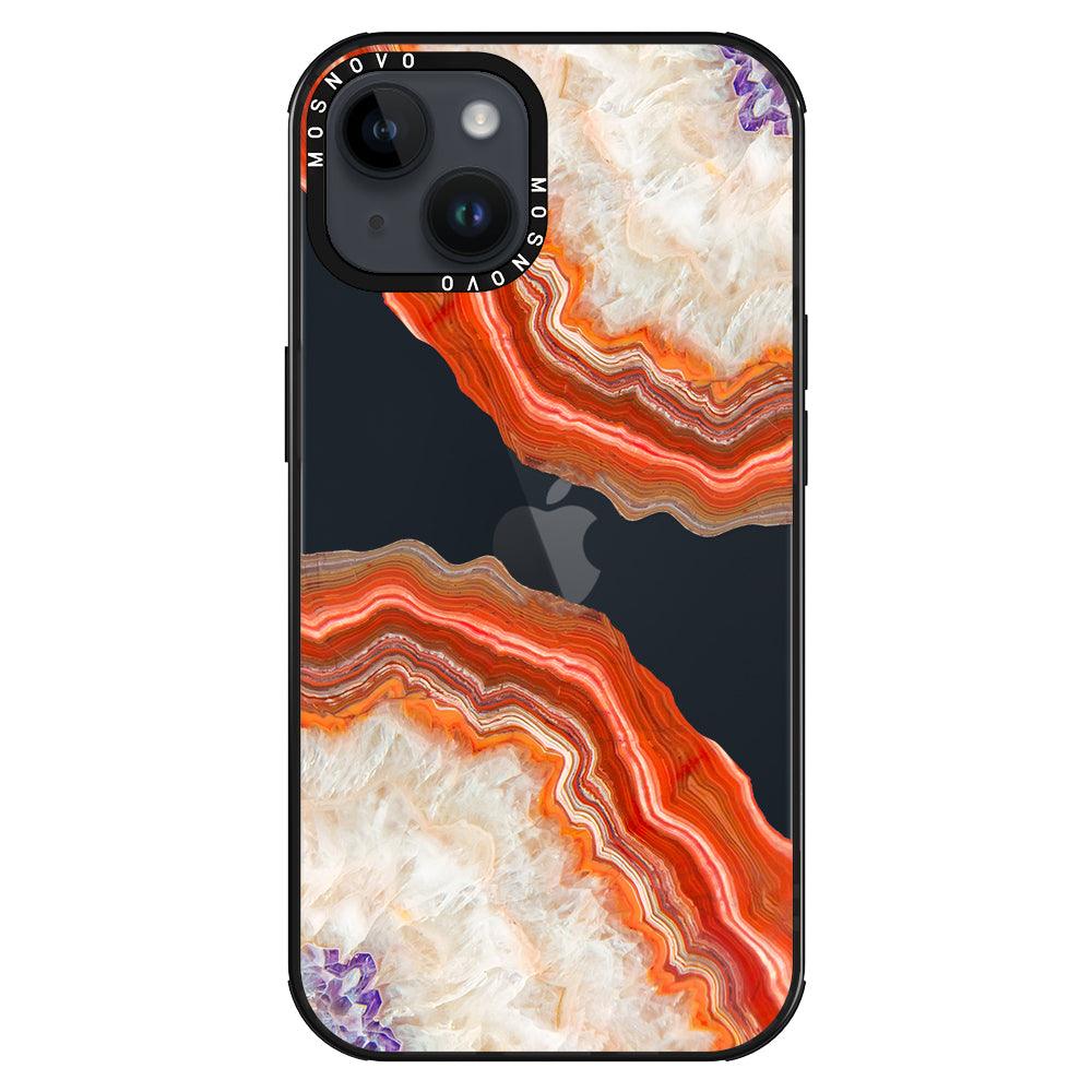 Agate Red Phone Case - iPhone 14 Plus Case - MOSNOVO