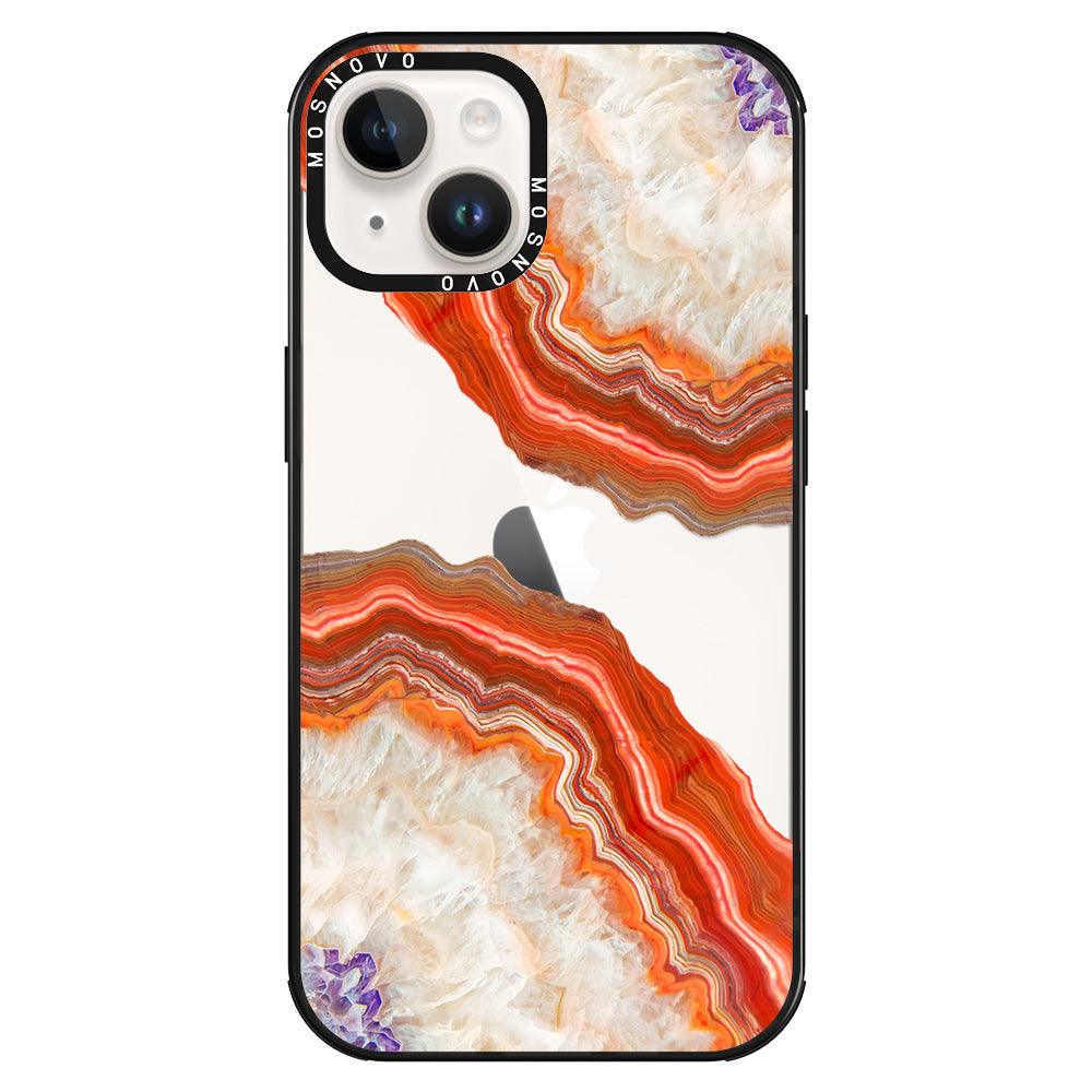 Agate Red Phone Case - iPhone 14 Plus Case - MOSNOVO