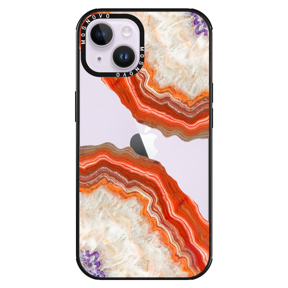 Agate Red Phone Case - iPhone 14 Plus Case - MOSNOVO