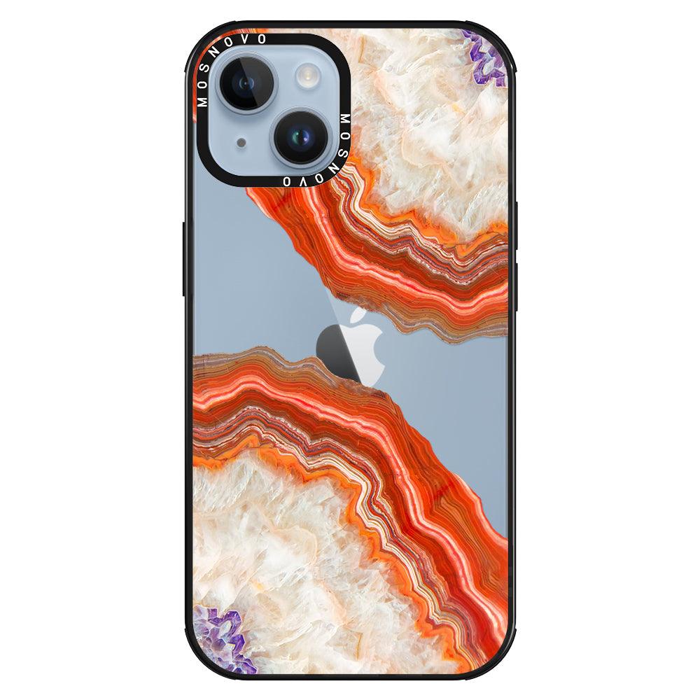 Agate Red Phone Case - iPhone 14 Plus Case - MOSNOVO