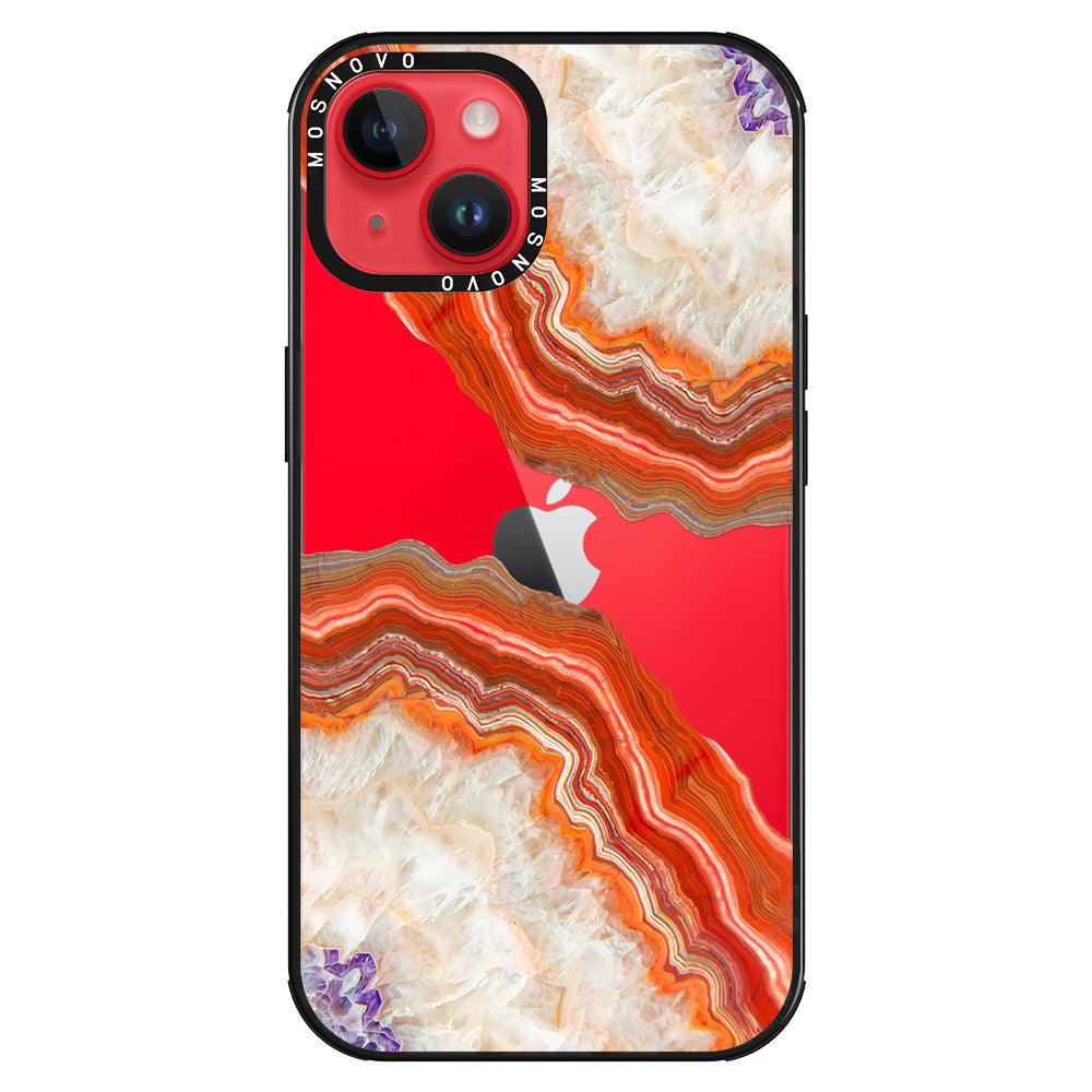 Agate Red Phone Case - iPhone 14 Plus Case - MOSNOVO