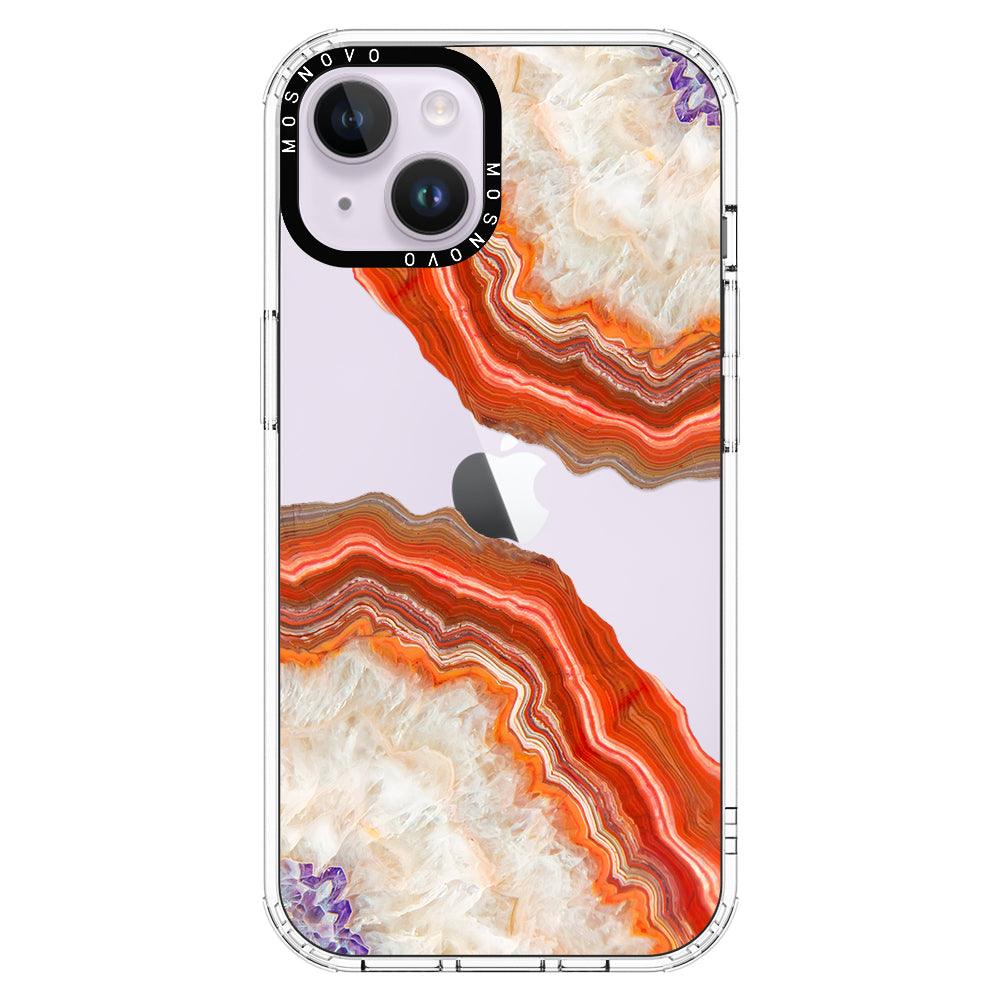 Agate Red Phone Case - iPhone 14 Plus Case - MOSNOVO